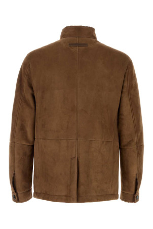 Brown suede jacket ZEGNA (RUGPMRA2G281)