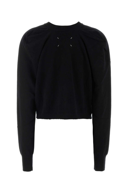 Black wool cardigan MAISON MARGIELA (S29HP0040M13178)