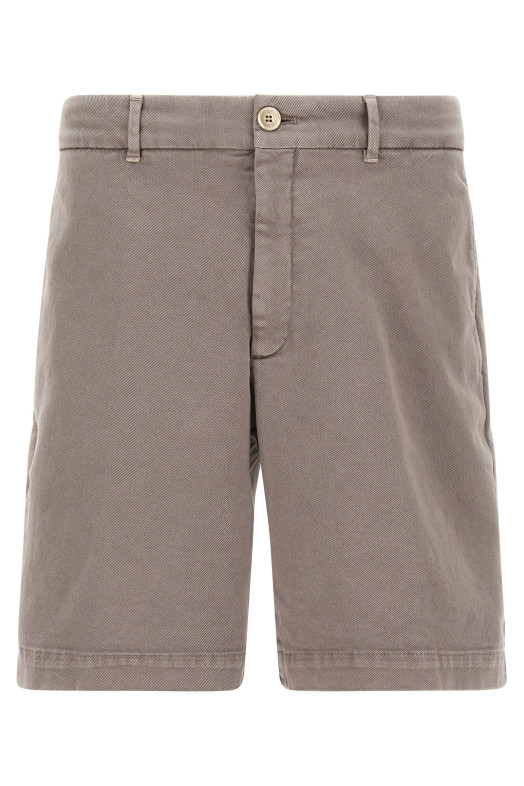 Серые джинсовые бермуды BRUNELLO CUCINELLI M277PU0010C7012
