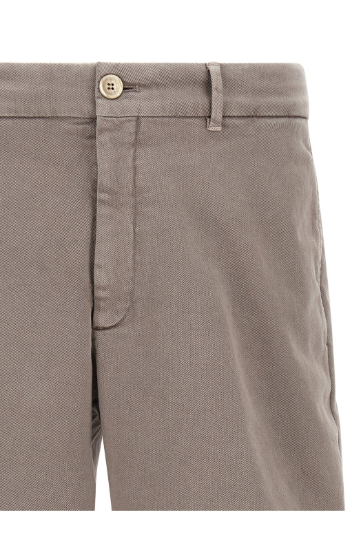 Серые джинсовые бермуды BRUNELLO CUCINELLI M277PU0010C7012