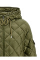 Пуховая куртка с ромбовидной стежкой Зеленая MONCLER K20932F00013595ZZ80T