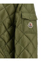 Пуховая куртка с ромбовидной стежкой Зеленая MONCLER K20932F00013595ZZ80T