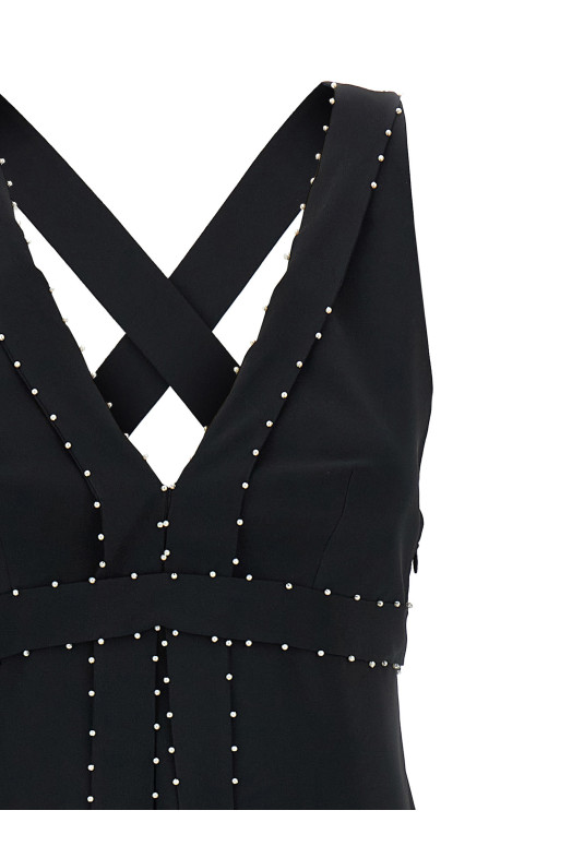 Жемчужное платье Черное GIOVANNI BEDIN GBFW252556NERO