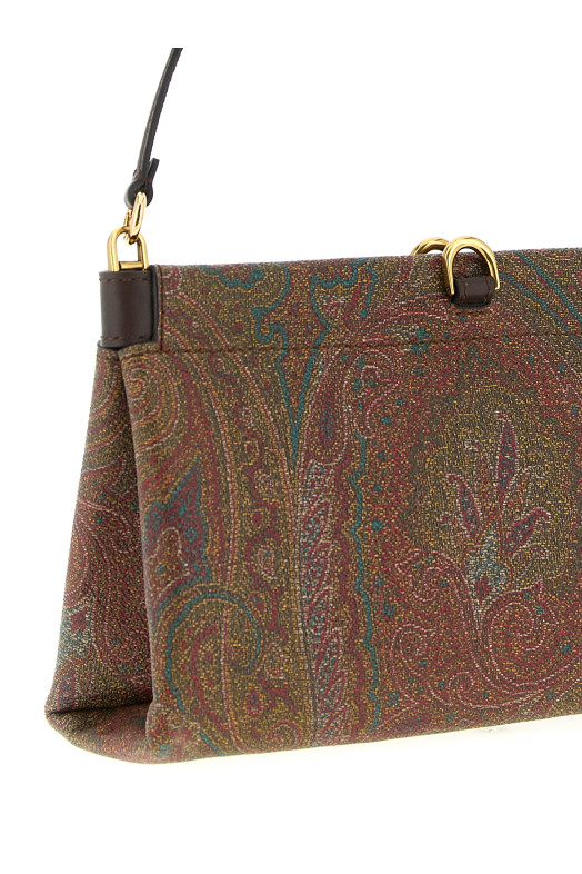 'Talk' mini clutch Brown