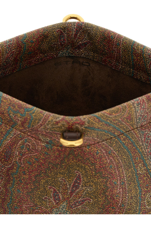 'Talk' mini clutch Brown