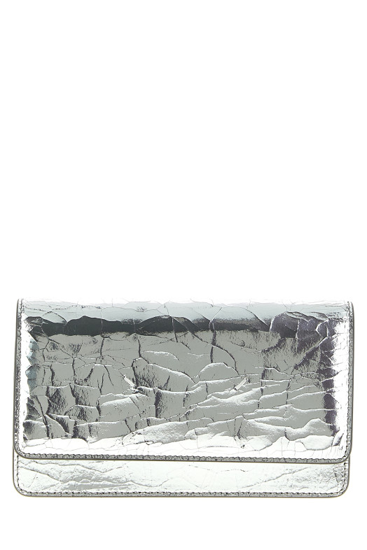 Кошелек на цепочке с разбитым зеркалом, серебристый MAISON MARGIELA SA3UI0018P5016H7730