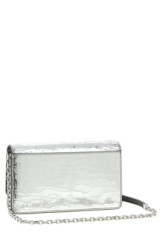 Кошелек на цепочке с разбитым зеркалом, серебристый MAISON MARGIELA SA3UI0018P5016H7730