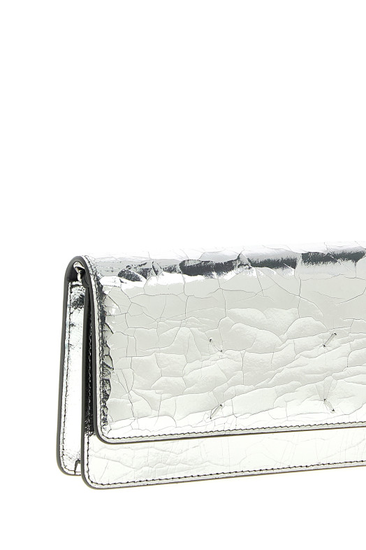 Кошелек на цепочке с разбитым зеркалом, серебристый MAISON MARGIELA SA3UI0018P5016H7730