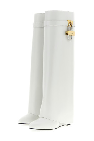 'Shark Lock' boots White