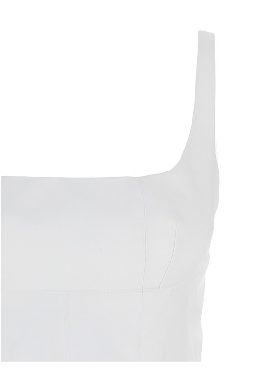 Плиссированное платье Белое GIOVANNI BEDIN GB24050WHITE