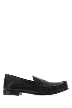 Black leather loafers Black MIU MIU (5D499EF015007)