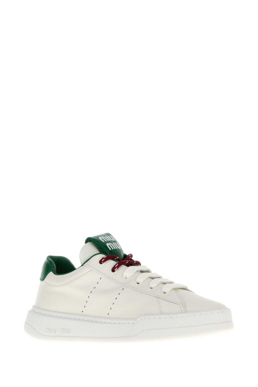 White leather sneakers MIU MIU (5E387EF0053L48)