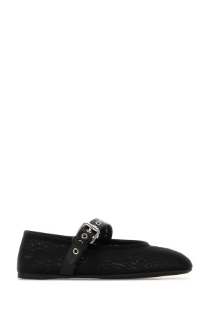 Black mesh ballerinas Black MIU MIU (5F373EF005099)