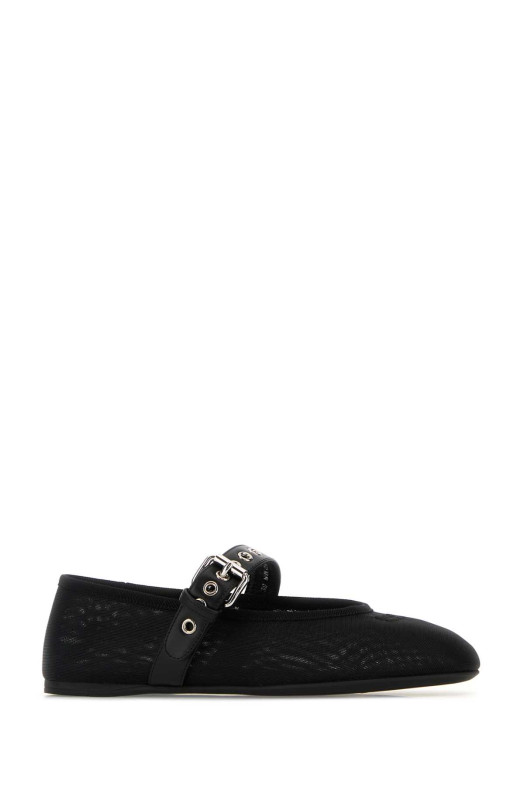 Black mesh ballerinas Black MIU MIU (5F373EF005099)