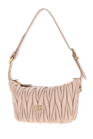 Powder pink leather handbag MIU MIU (5NE026AFPP)