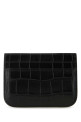 Black leather Le Cagole card holder Black BALENCIAGA (7151932AANA)
