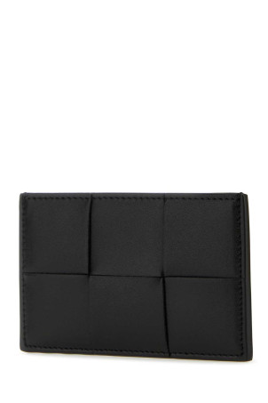 Black leather card holder BOTTEGA VENETA (748052VBWD3)