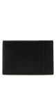 Black leather card holder BOTTEGA VENETA (748052VBWD3)