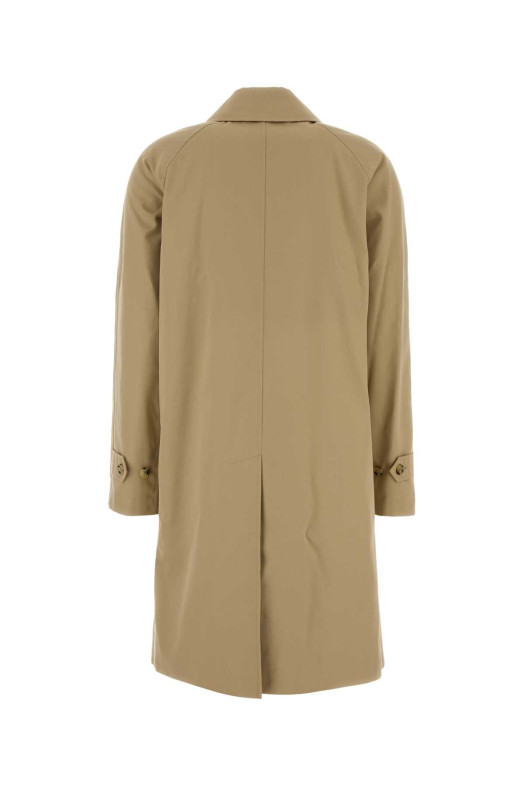 Бежевый габардиновый тренч BURBERRY (8079400)