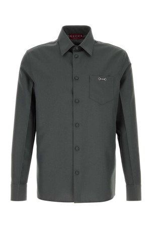 Graphite panama shirt GUCCI (841624ZAFKB)