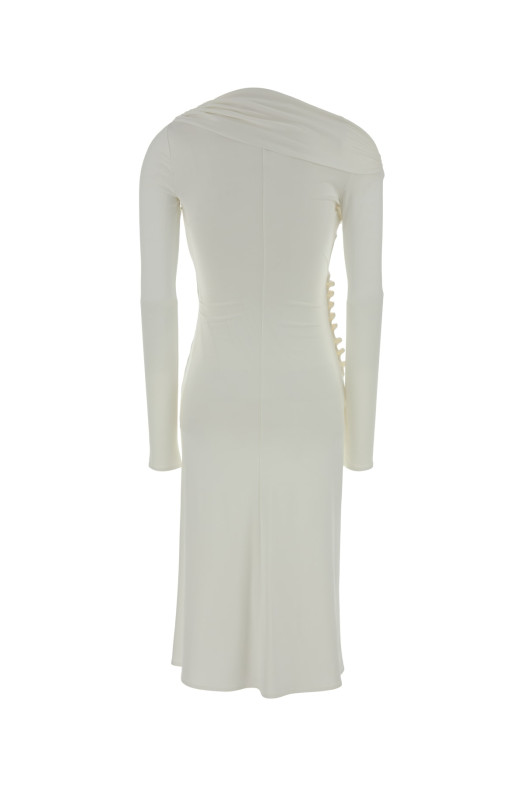 ПОЛУДЛИННОЕ ПЛАТЬЕ С V-ОБРАЗНЫМ ВЫРЕЗОМ EISABETTA FRANCHI (AB82257E2) ELISABETTA FRANCHI