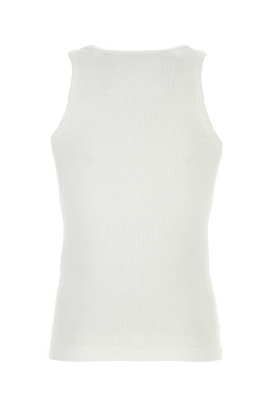 White stretch cotton tank top White GIVENCHY (BM71KY3YLE)