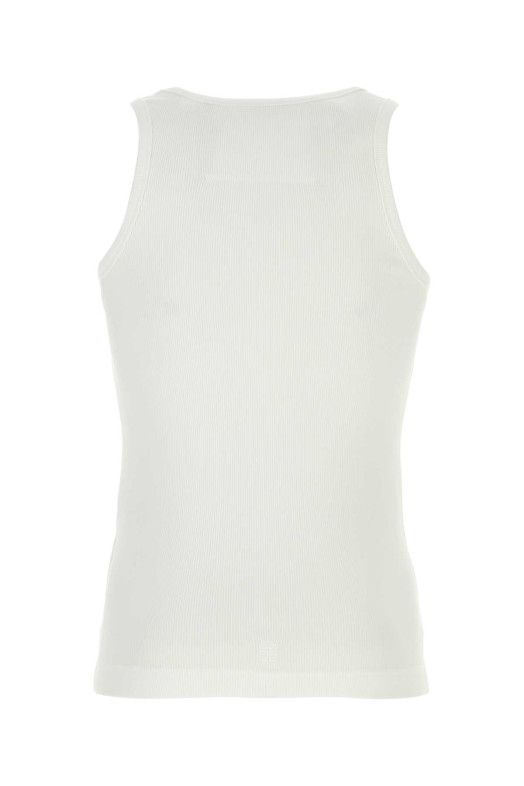 White stretch cotton tank top White GIVENCHY (BM71KY3YLE)