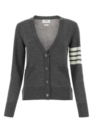 Темно-сірий вовняний кардиган THOM BROWNE (FKC334AY1014)