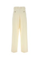 Ivory wool wide-leg pant AMI (FTR423WV0058)