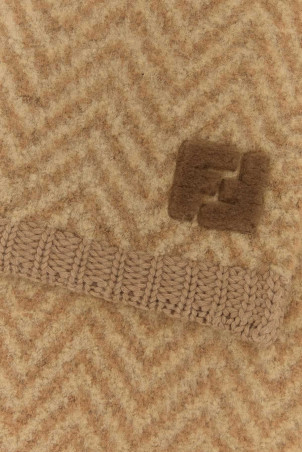 Шарф из смешанной альпаки с вышивкой FENDI (FXT458AYKM)