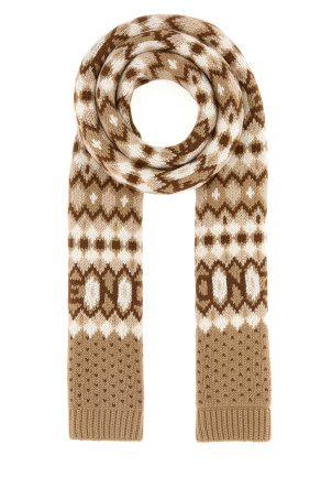 Embroidered wool blend scarf FENDI (FXT468AVP8)