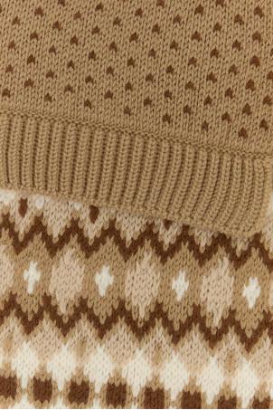 Embroidered wool blend scarf FENDI (FXT468AVP8)