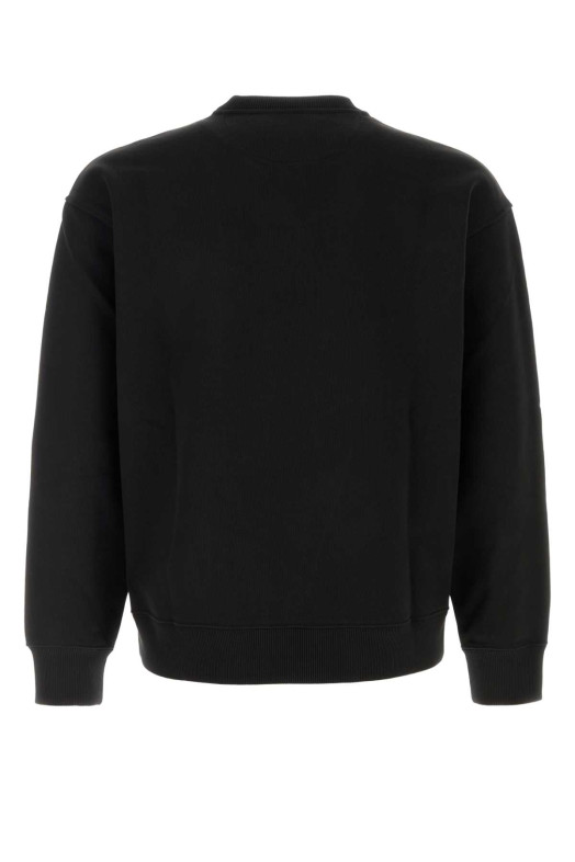 Black cotton sweatshirt Black FENDI (FY3938AU8Y)