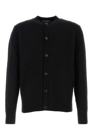 Black wool blend cardigan DOLCE & GABBANA (GXV59TJFMIL)