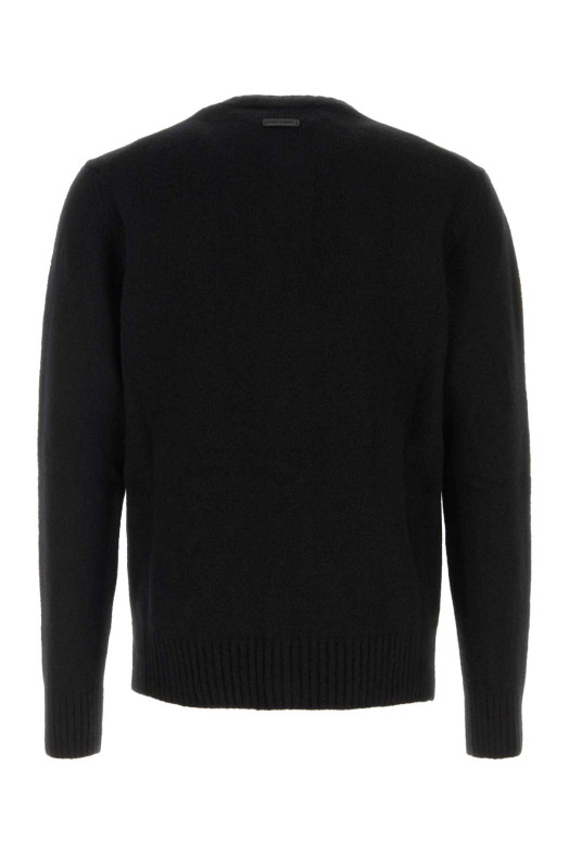 Black wool blend cardigan DOLCE & GABBANA (GXV59TJFMIL)