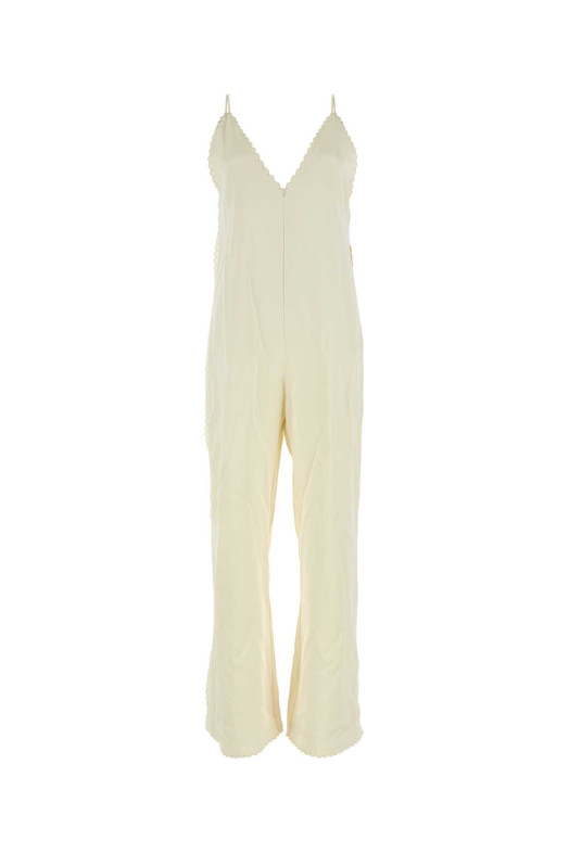 Ivory satin jumpsuit JIL SANDER (J01FP0101J76018)