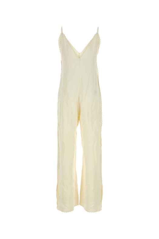 Ivory satin jumpsuit JIL SANDER (J01FP0101J76018)