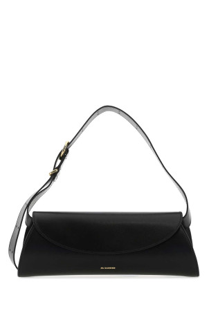 Black leather Cannolo Grande shoulder bag JIL SANDER (J08WD0051P4840)