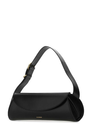 Black leather Cannolo Grande shoulder bag JIL SANDER (J08WD0051P4840)