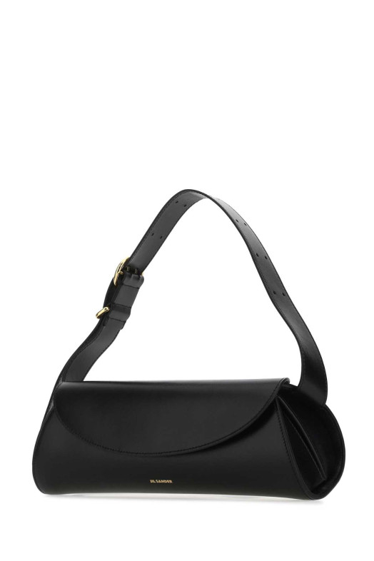 Black leather Cannolo Grande shoulder bag JIL SANDER (J08WD0051P4840)