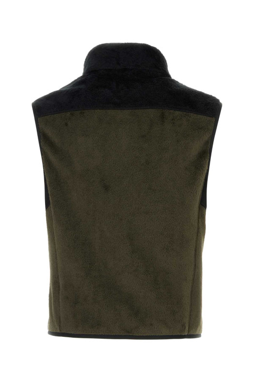 Olive green stretch polyester vest MONCLER GRENOBLE (K20978G00001809EG)