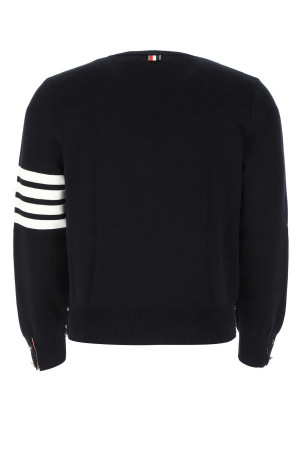 Світло-синій бавовняний светр Чорний THOM BROWNE (MKA202A00219)
