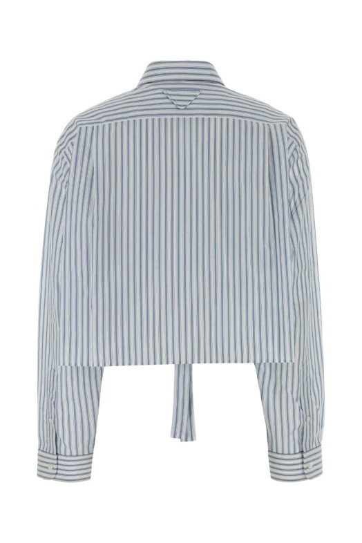 Рубашка из поплина с вышивкой PRADA (P462ISOOO17MG)