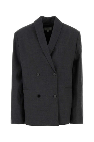 Charcoal stretch wool oversize Sancia blazer LOULOU DE SAISON (SANCIALDS)