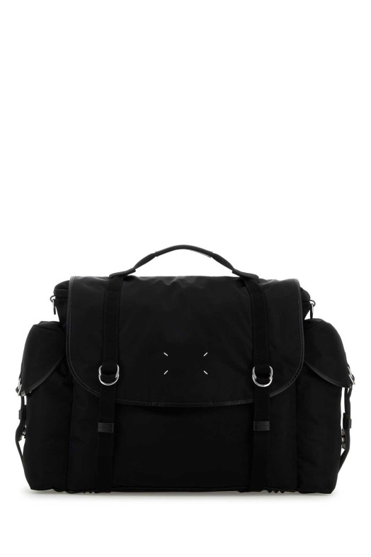 Black fabric Messenger travel bag MAISON MARGIELA (SB1WG0071P6763)
