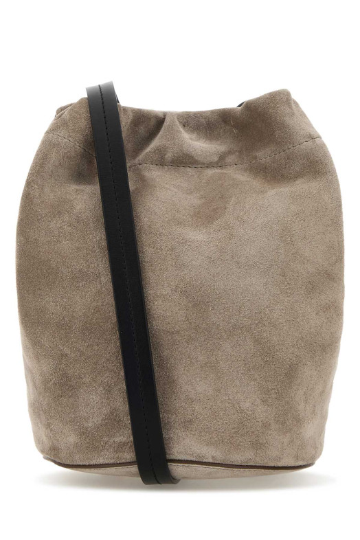 Dove grey leather bucket bag MAISON MARGIELA (SB2ZH0003P8572)