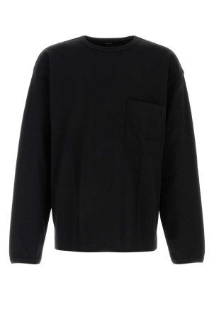 Black cotton oversize t-shirt LEMAIRE (TO1340LJ1022)
