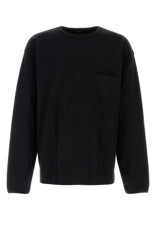Black cotton oversize t-shirt LEMAIRE (TO1340LJ1022)