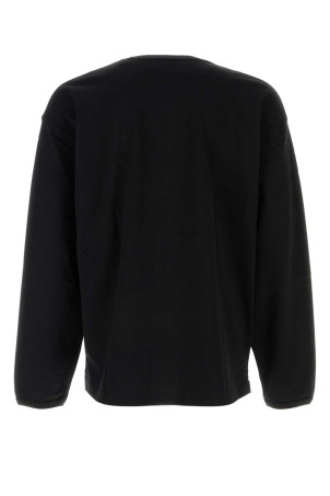 Black cotton oversize t-shirt LEMAIRE (TO1340LJ1022)