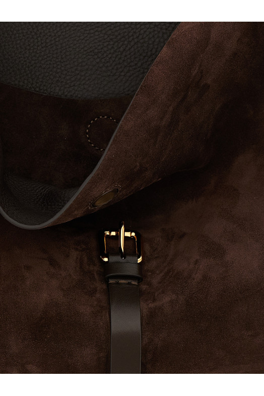 Большая сумка через плечо «Пони» Коричневая WP1C0022AP341M0406